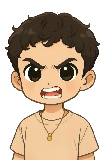 Angry Chibi Sticker