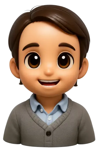 Happy 3d Chibi Sticker