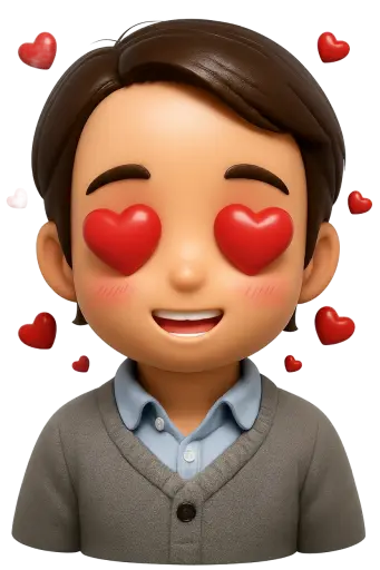 Love 3d Chibi Sticker