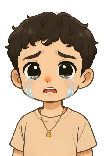 Sad Chibi Sticker