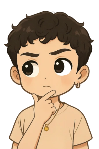Thinking Chibi Sticker